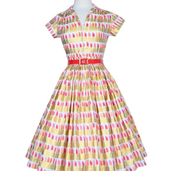 Bernie Dexter Dresses & Skirts - New Bernie Dexter Kelly Lipsticks dress 1950s